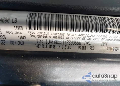 2004 Jeep Wrangler Rubicon z USA, uszkodzony, nr VIN 1J4FA69S14P800666